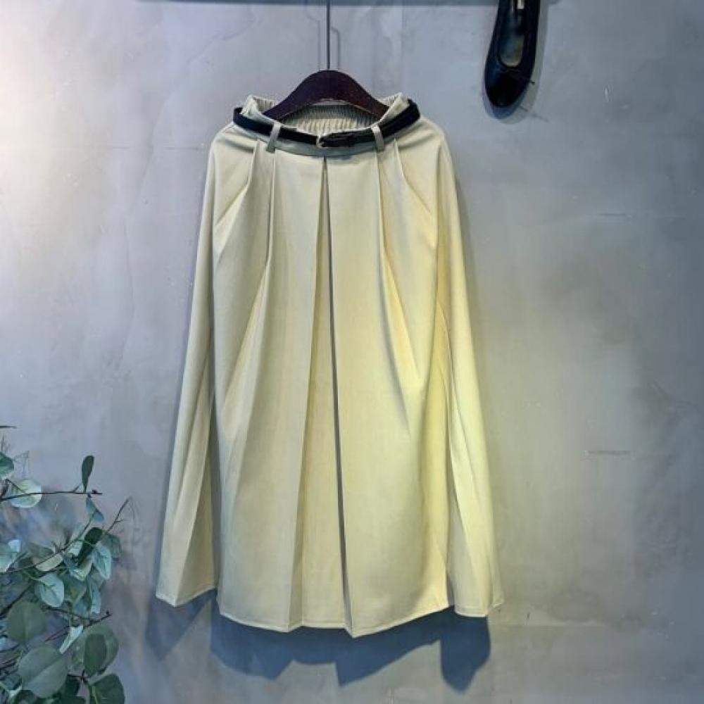 C S In The Room Grab waiSt Belt Span baCk bandIng pIntuCk poCket Long Skirt 4Col