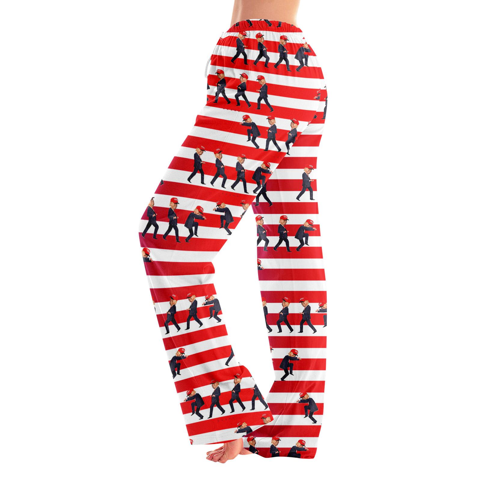 

Anime Pajama Pants Sleepwear Casual Drawstring Elastic Waist Pants Comfy Straight Yoga Loose Trousers XL винний