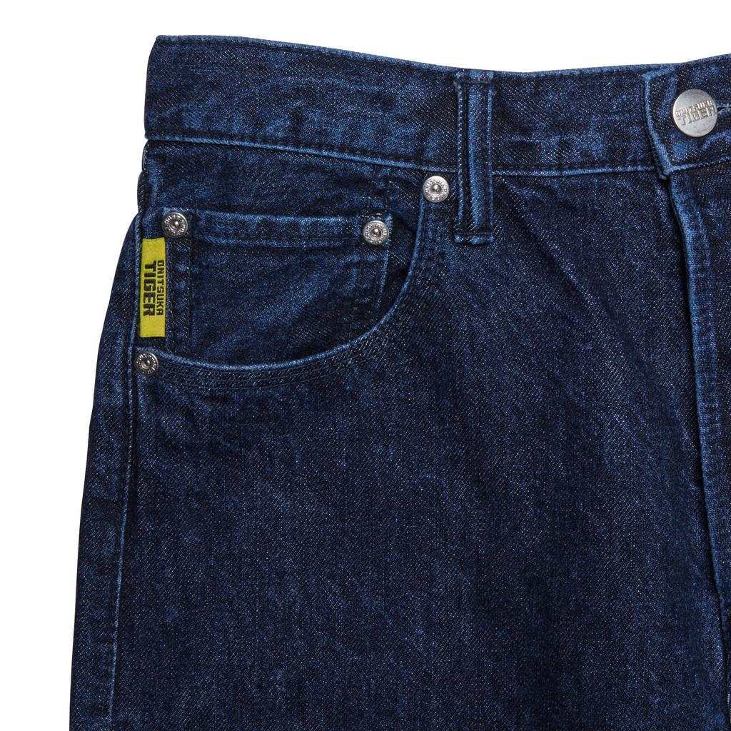 ONITSUKA TIGER SS25 Denivita Series Fashion Comfortable Soft Versatile Solid Color Denim Pants Men Bottoms Blue 2181A931-400