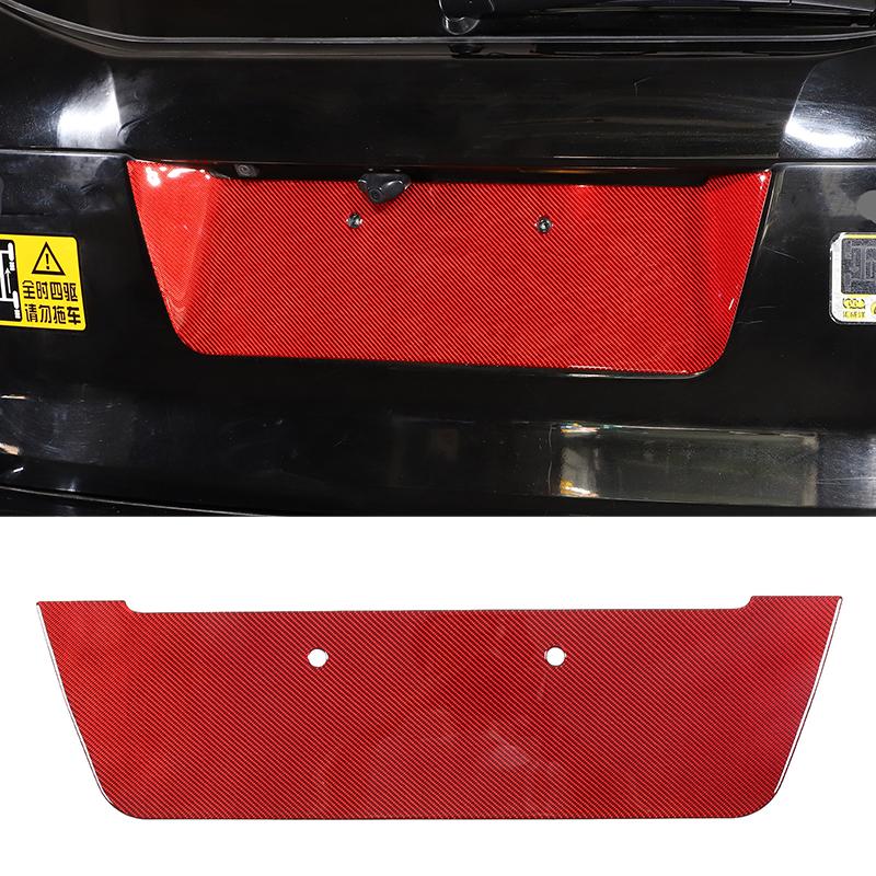 For Subaru Forester 2013-2018 Red Soft Carbon Fiber Interior Kit Dashboard Console Gear Shift Panel Decoration Trim Stickers