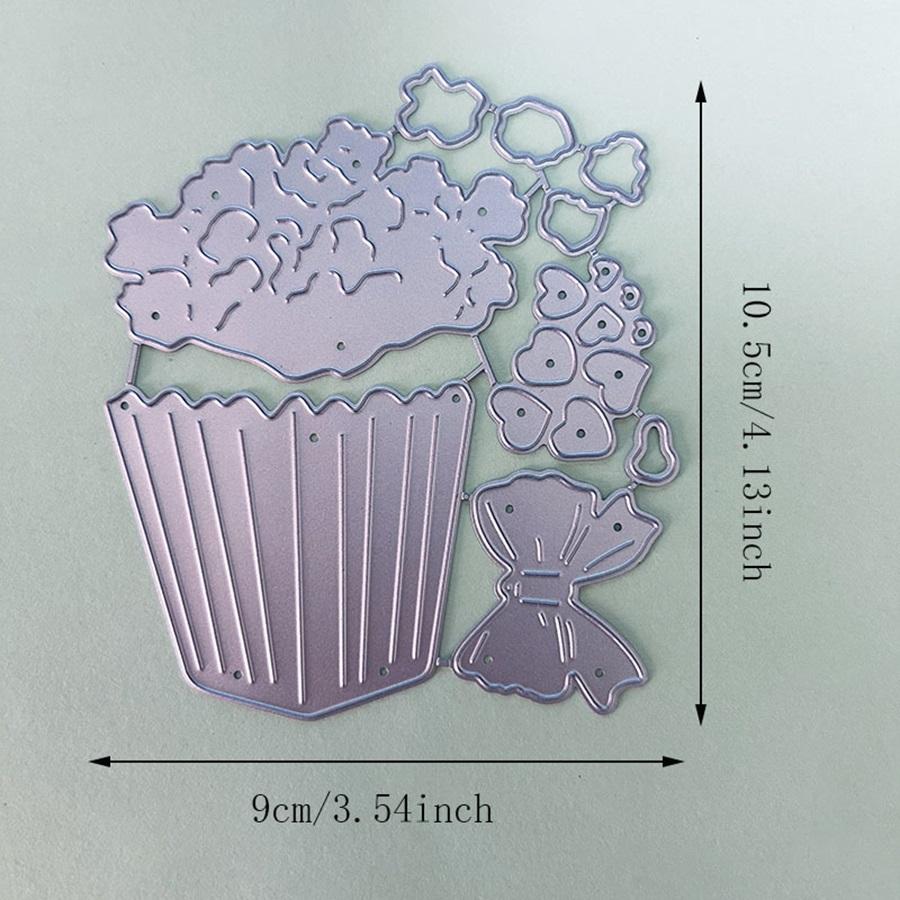 Popcorn Metal Cutting Dies Stencils for Scrapbooking/Photo Album Decorative Embossing Paper Cards Crafts