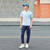 Skechers Ice Skin Quick-Dry Pants Solid Color Mid-Rise Breathable Quick-Dry Tapered Knit Sports Pants Men Pants Navy-Blue P224M106-02MZ