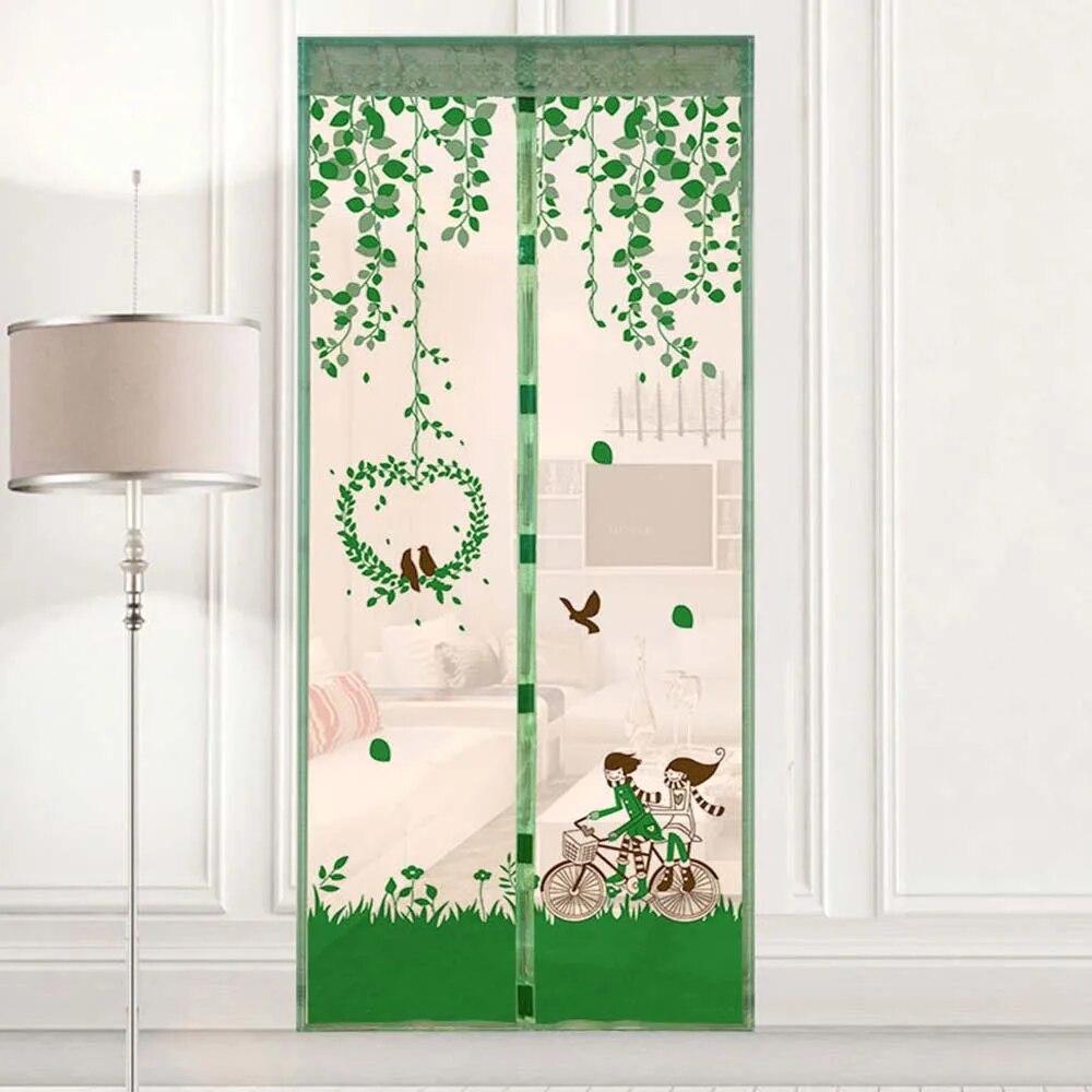 90 * 210cm/ 100*210 Cm Summer Magnetic Mesh Net Anti Mosquito Insect Fly Bug Curtain Automatic Closing Door Screen Kitchen Curtain