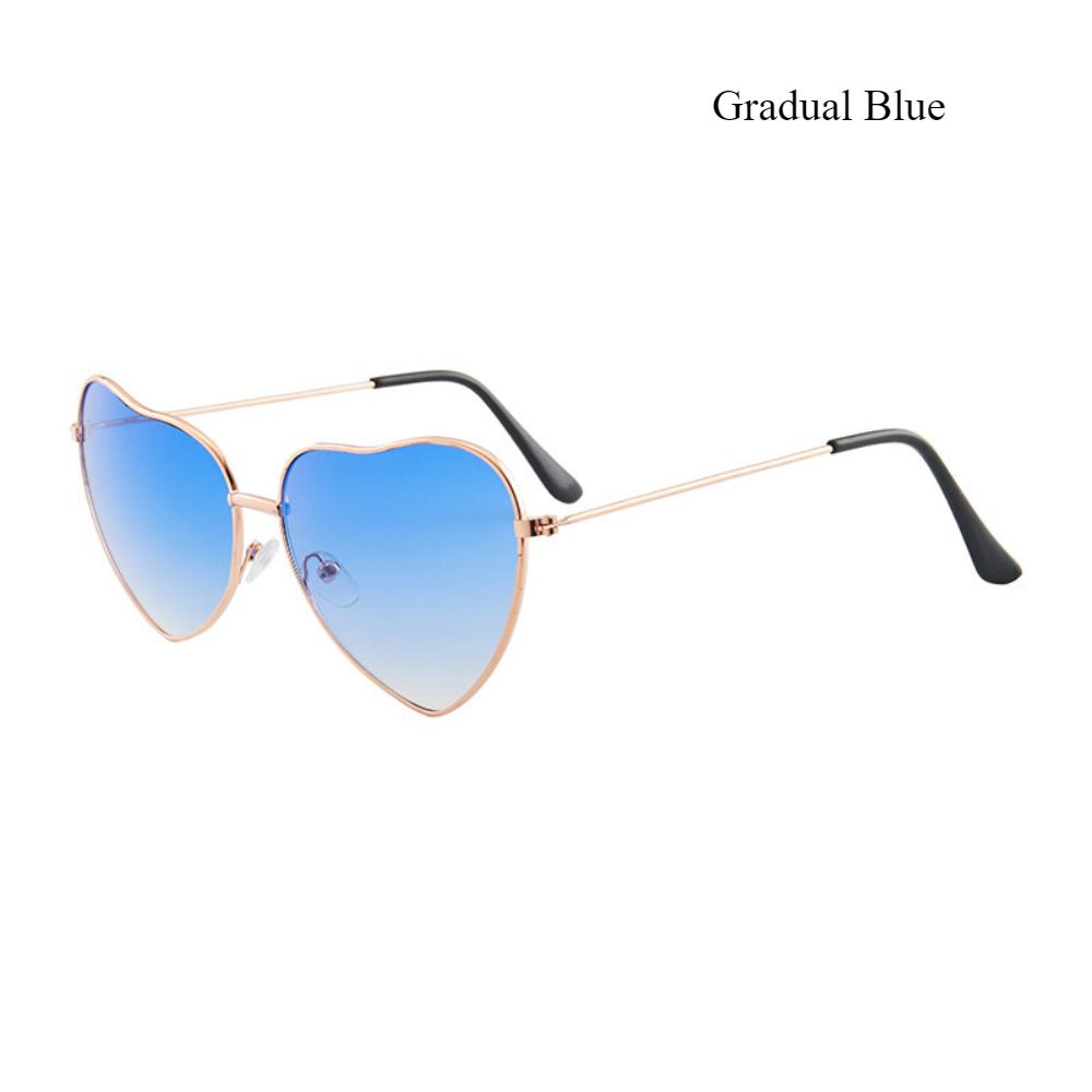 New Retro Metal Love Sunglasses, Peach Heart Ocean Piece Sunglasses Women's Heart-shaped Fashion Sunglasses