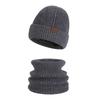 3 Piece Winter Knit Beanie Scarf Glove Set Warm Touchscreen Gloves Neck Gaiter Hat for Men