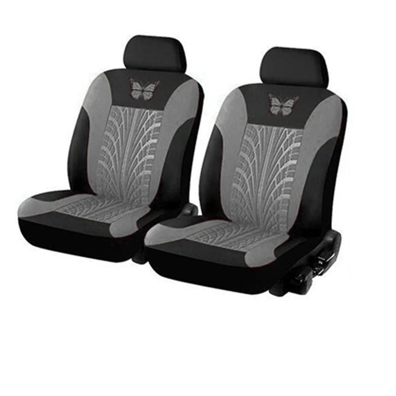 Car Seat Cover Full Set, Universal Butterfly Pattern Embroidery Auto Seat Cover Set