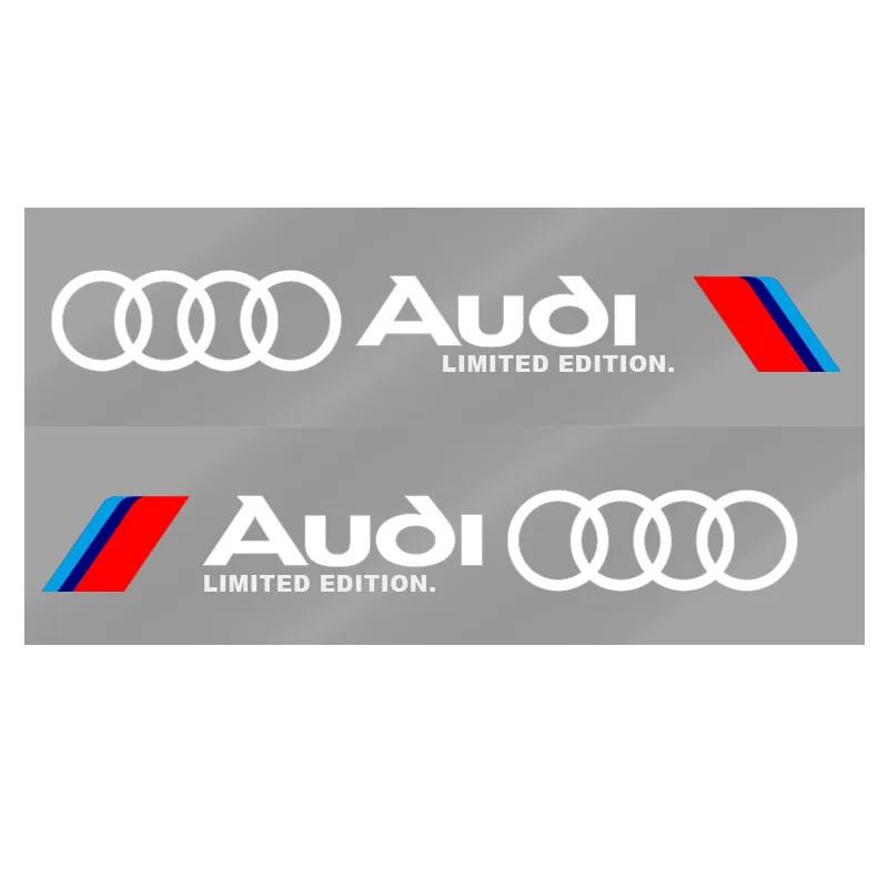 2pcs Reflective Car Door Side Sticker Body Graphics Vinyl Decal For  Qwe12 S5 S6 S7 S4 S8 TT TTS A4 B8 A3 B6 A6 B7 Q5 Q7 A5 SLINE