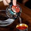 Chaxun Silver Kung Fu Teapot with Gold Inlay