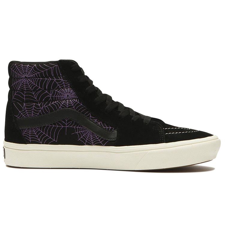 Vans Sk8 Comfycush Retro High-Top Skate Shoes Unisex Sneakers Black Purple VN0A3WMB4CJ