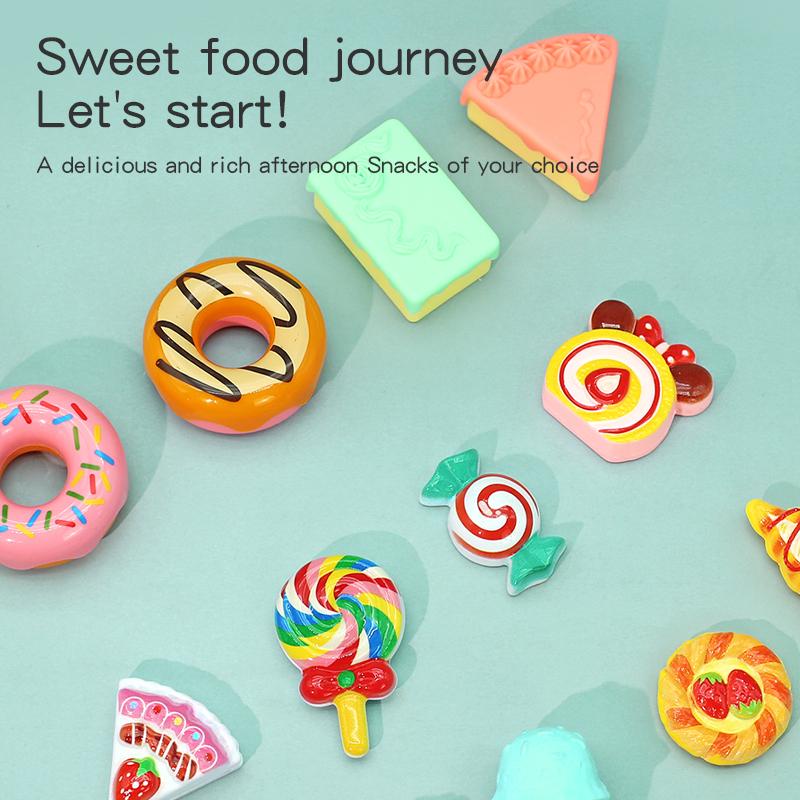 Tea Party Pretend Play Toys Kitchen Coffee Tea Set Afternoon Tea Food Dessert Cake Bread Educational Toy Birthday Christmas Gift