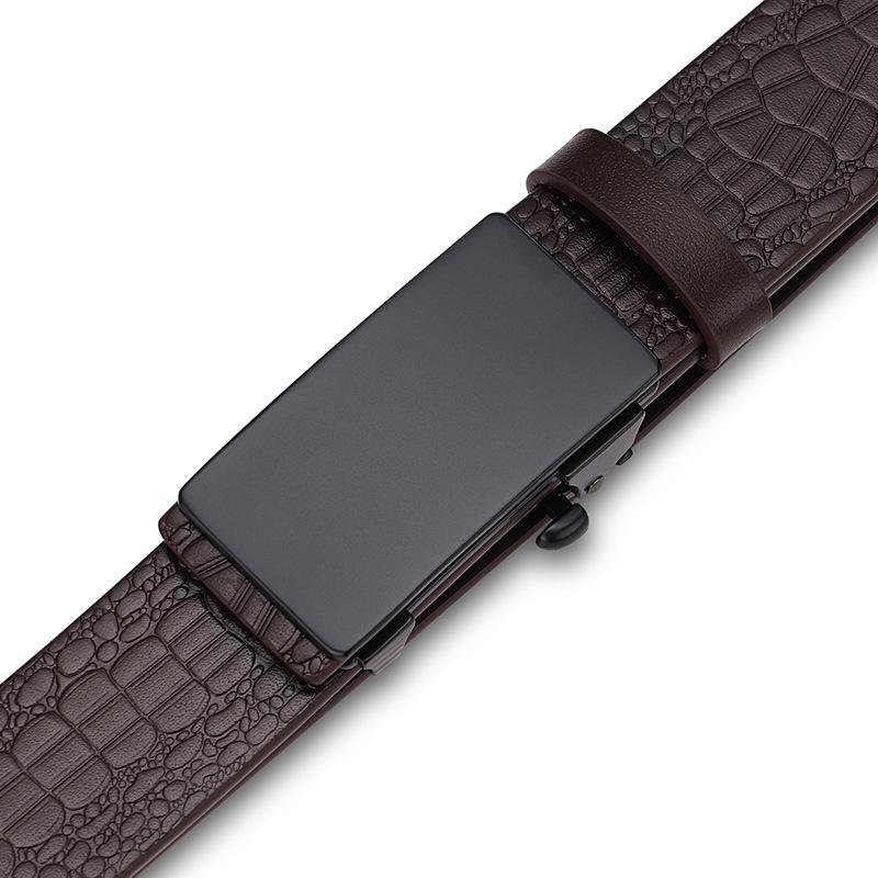 Men's Leather Belt with Automatic Clasp