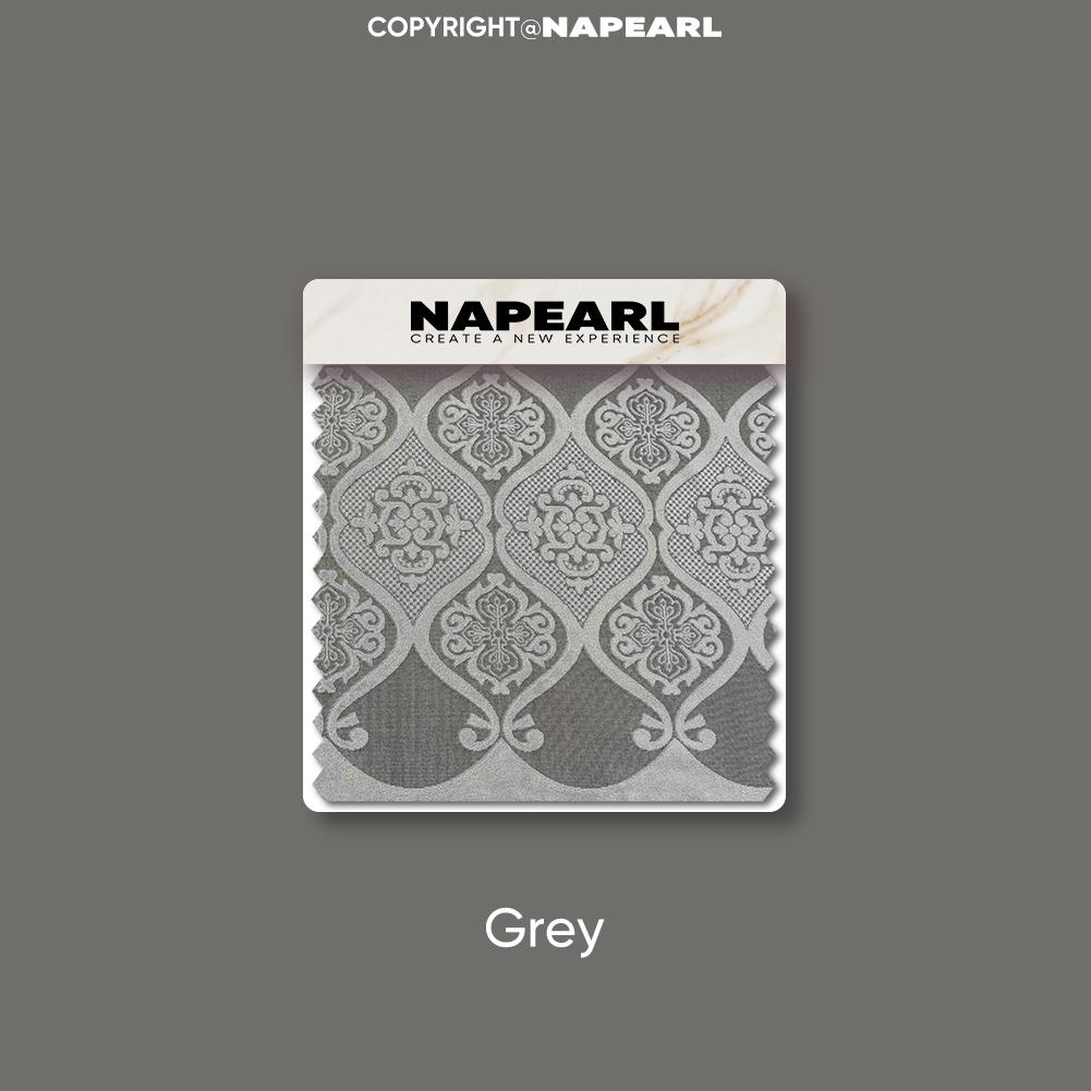 

1 шт. NAPEARL 40-70% затемняющие современные роскошные европейские ажурные жаккардовые шторы доступны в нескольких цветах для гостиной спальни домашнего декора W100cm x L200cm серый