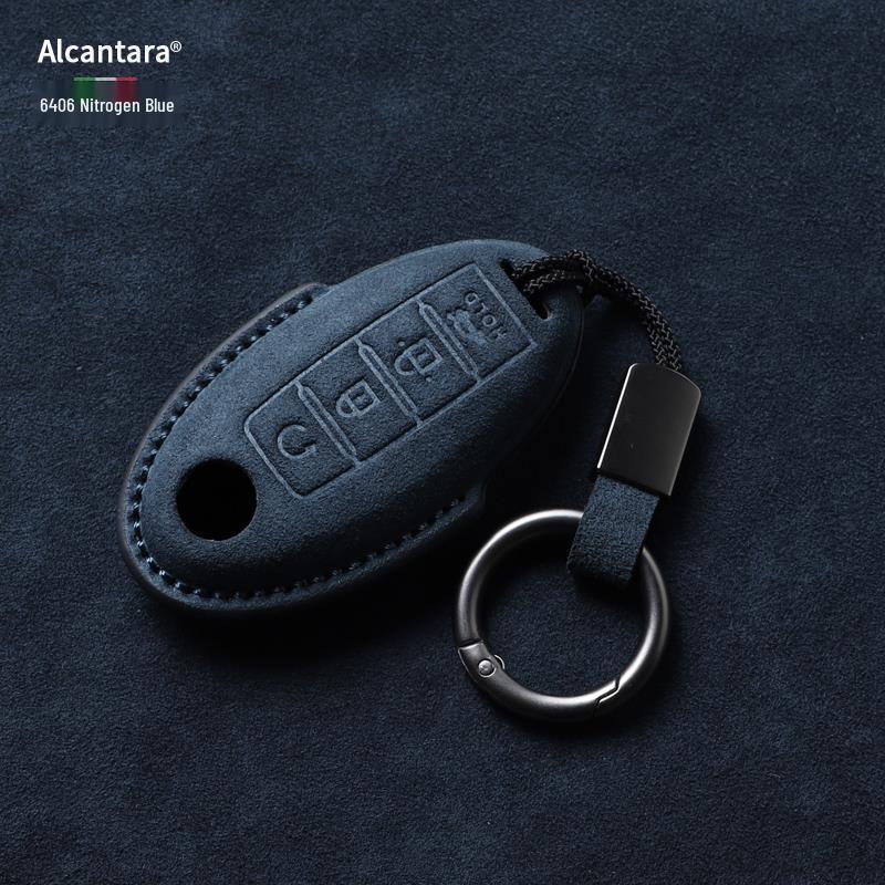Nissan Key Cover: Full Wrap Suede Shell for Qashqai, Teana, X-Trail, Tiida, Loulan, Tuoda.