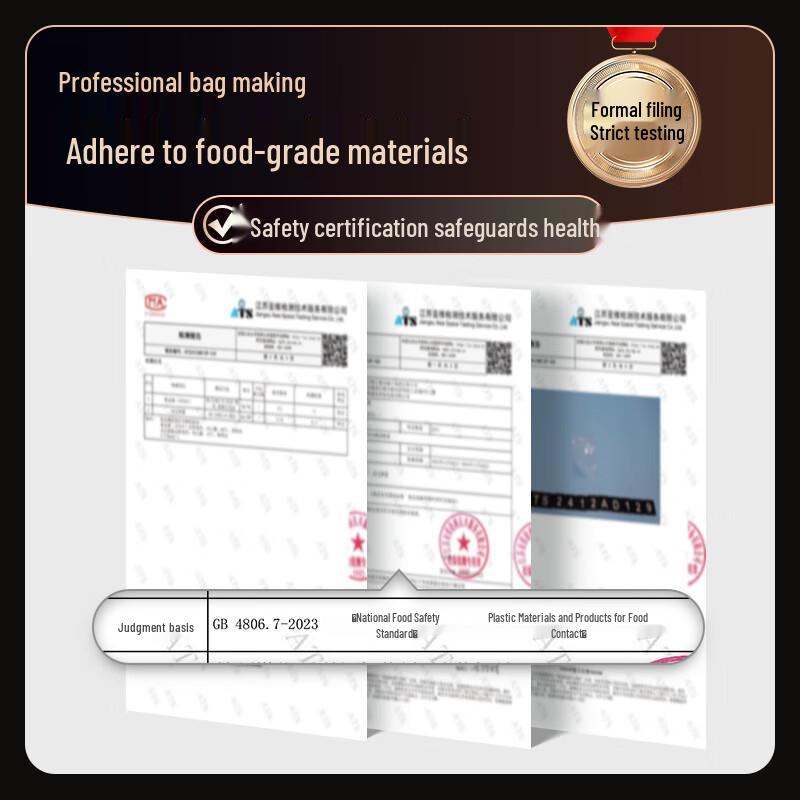 KORUIER Food-Grade Thickened Transparent Ziplock Bags