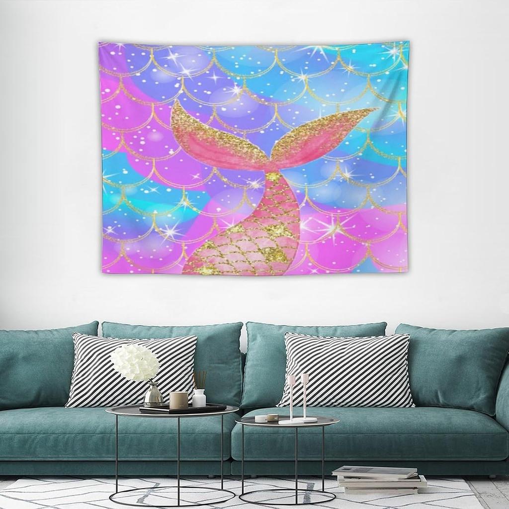 Japanese Tapestry Cherry Blossom Crane Sea Wave Fuji Mountain Red Sun Pattern Printed Wall Tapestry Painting Wall Hanging for