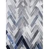 Geometrické panelové očko Polyester okenní závěsy / šedá / 2 kusy