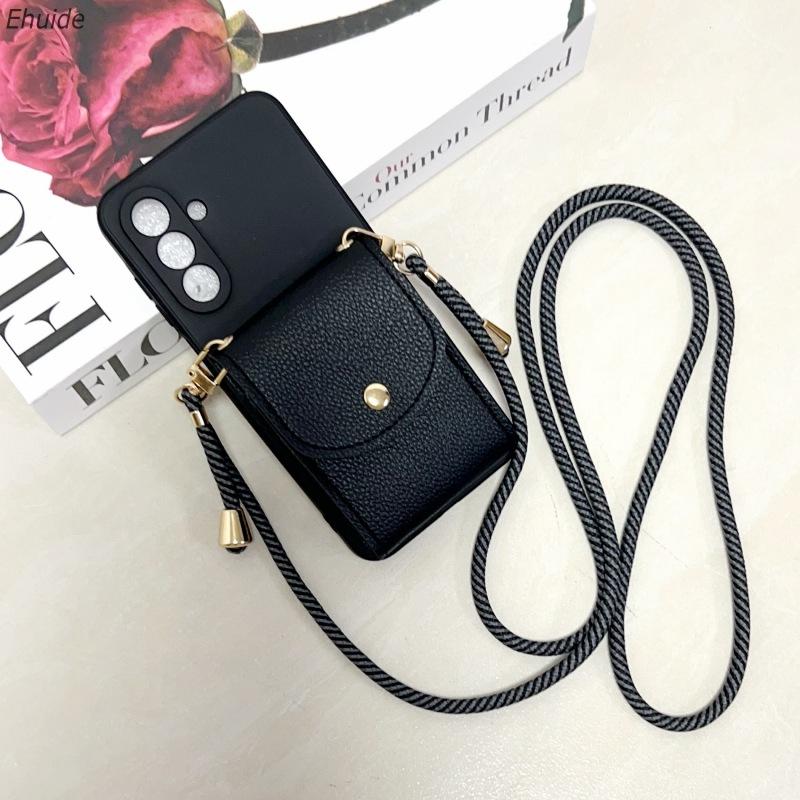

Multi Functional Card Case For Xiaomi Redmi Note 15 14 Pro Plus 13 14C Mi 15T 14T POCO X7 Wallet Crossbody Strap Lanyard Cover POCO X6 Pro