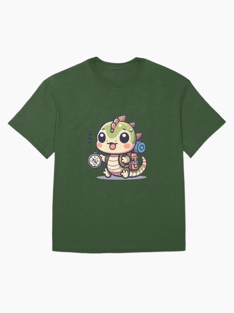 Basilisk Kawaii Tiny Basilisk With A Backpack Oversized Unisex T-Shirt