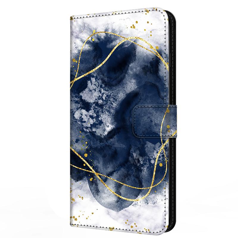 Leather Flip Case for Samsung A37 A57 Cover Wallet Book Stand Magnetic Cove Galaxy A 57 37 5G Capa Marble Partterns Funda Bumper
