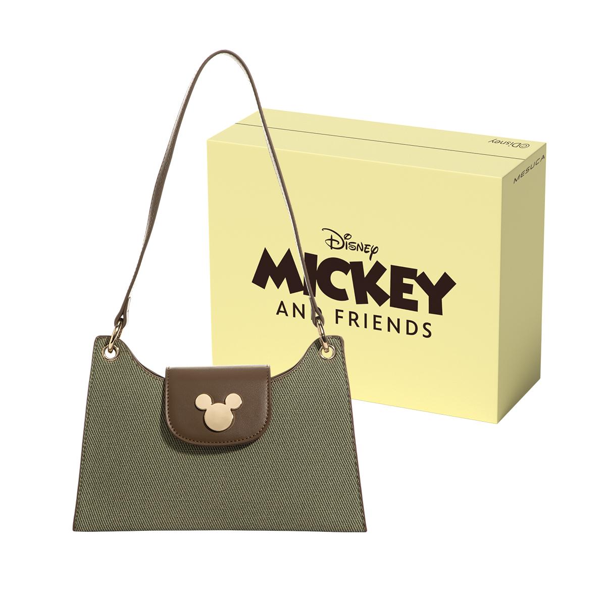 

New Disney Mickey Series Synthetic Leather Shoulder Bag Regular Women s Brown DHF41134-A 25.4*5.1*17.0CM