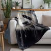 Tuniu Cute Panda Fleece Blanket Soft Warm Throw Blanket for Sofa Bed Room Gift