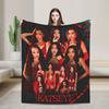 Katseye Kpop Girls Warm Blanket Child Plush Throw Blanket Print Couch Chair Flannel Bedspread Sofa Bed Cover