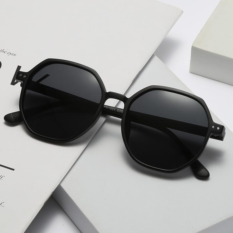 Multilateral Plain Polarized Sunglasses For Men And Women Couples Street Sunglasses Sunshade Glasses