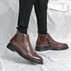 Fashion 2025 New High Quality Soft Leather Ankle Boots Comfy Fashion Bullock Flat Designer Oxford Dress Shoes Men Casual Leather Boots