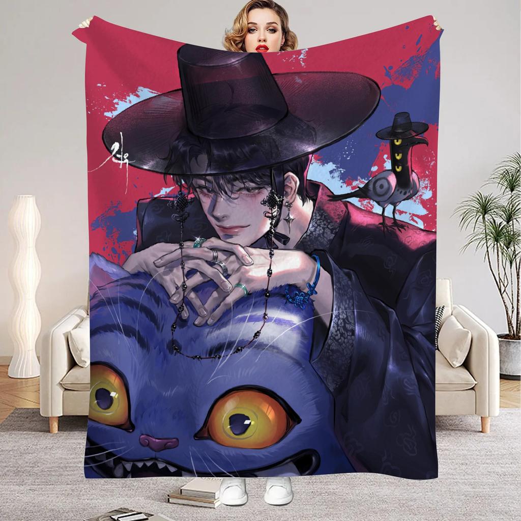 Huntrix Blankets K Pop Demon Hunters Rumi Zoey Mira Soft Warm Throw Blanket Kids Living Room Couch Sofa Bed Christmas Giftsmas