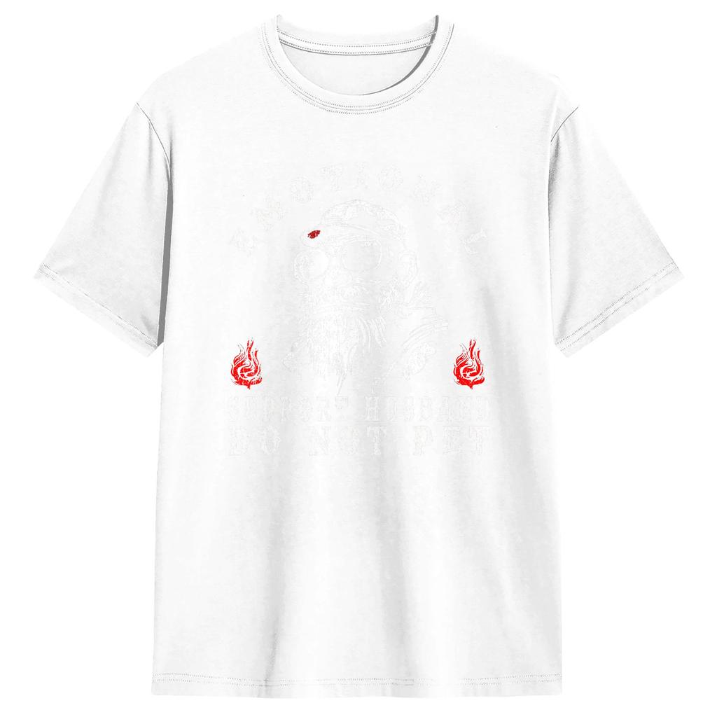 Emotionaler Unterstützungs-Ehemann Nicht streicheln Lustiges Affen T-Shirt Neuheit T-Shirts Vintage T-Shirt Sommer Baumwolle Oversize Oberteil T-Shirts