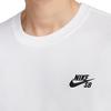 Nike SB T Shirts Men's White Crew Neck Moderate Straight Fit HM4457-100