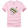 80s Cassette Tape Pencil 1980s Retro Vintage Throwback Music TShirt Men Clothing Vintage T Shirt Camisetas