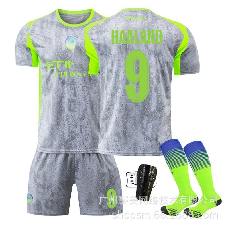 25-26 Manchester Citys Champions League Nr. 9 Harland Fußballuniformen Set 10 Sherki 47 Foden 16 Rodrigo