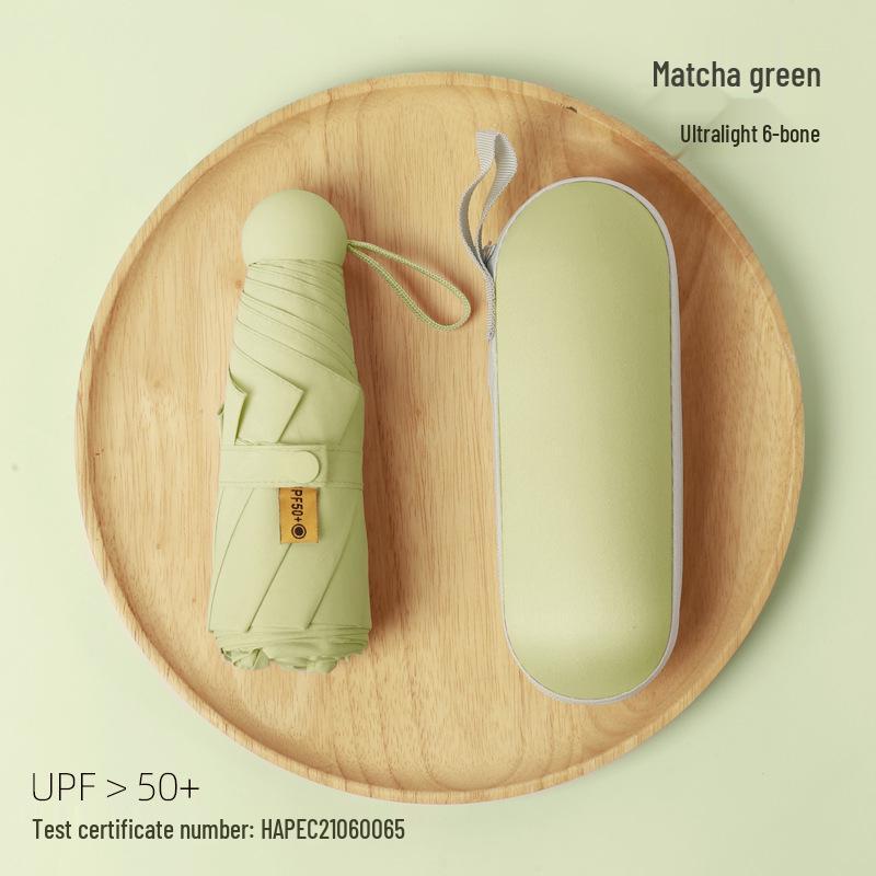 Custom Compact Dual-Use Anti-UV Umbrella, Mini Parasol for Sun and Rain