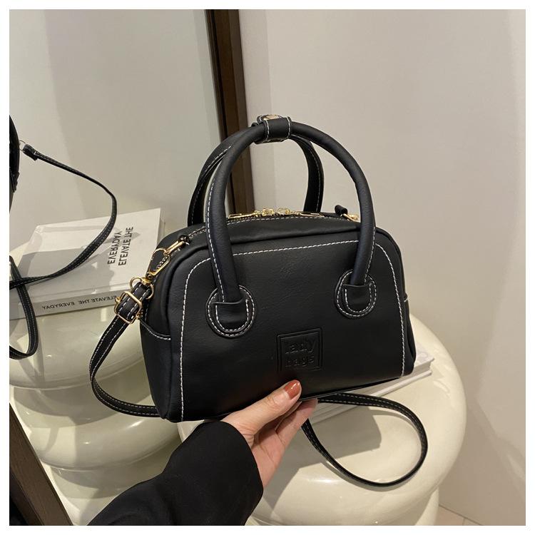 

Новая высококачественная сумка Boston красная сумка-подушка для боулинга универсальная сумка-мессенджер через плечо в стиле ретро чёрный