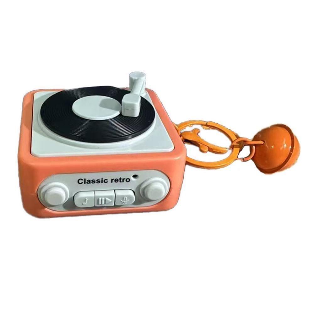 Portable Music Box Pendant Musical Instrument Toy Music Speaker Key Chain Retro Recorder Keychain