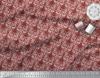 Soimoi Red Japan Crepe Satin Fabric Palmette Damask Decor Fabric Printed Metre 42 Inch