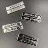 AABGV1 2Pcs 3D Metal AMG Emblem Car Body Fender Logo Stickers For Mercedes Benz B/C/E/S Class A Class C200L GLC GLE GLK CLA AMG