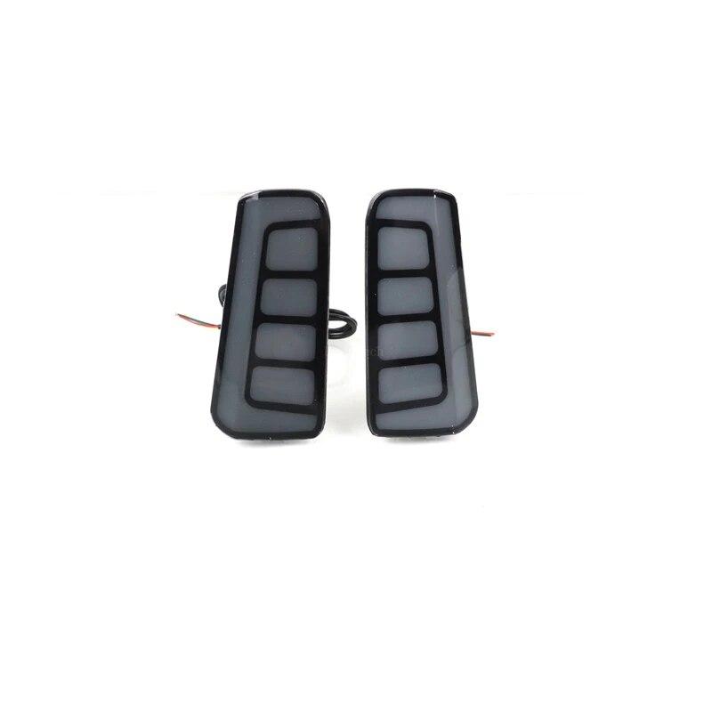 

1 пара динамических указателей поворота, светодиодный отражатель, задняя противотуманная фара, задний бампер, стоп-сигнал для Toyota Alphard Vellfire 2016- Black Cover