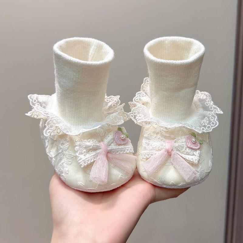 Winter Style Baby Girl Shoes: Soft, Velvet-Lined, Non-Slip Cotton Shoes for Newborns (0-6 Months)