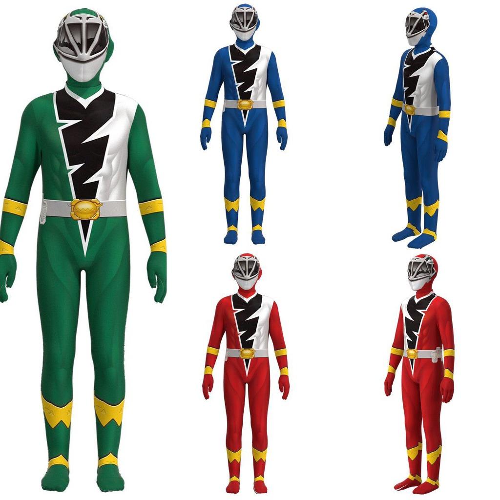 Παιδική Ολόσωμη Φόρμα Kishiryu Sentai Ryusoulger, ιδανική για πάρτι Halloween και παιχνίδι ρόλων