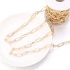 5 Yards/Roll Aluminium Paperclip Chains Ripple Oval Cross Chain for Necklace Bracelet Bag Gifts DIY Jewelry Making Components