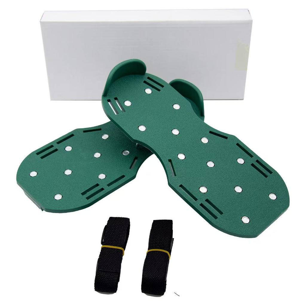 Garden Soil Aerator Shoes - Lawn Loosening, Self-Leveling, Epoxy-Coated Gardening Tools
