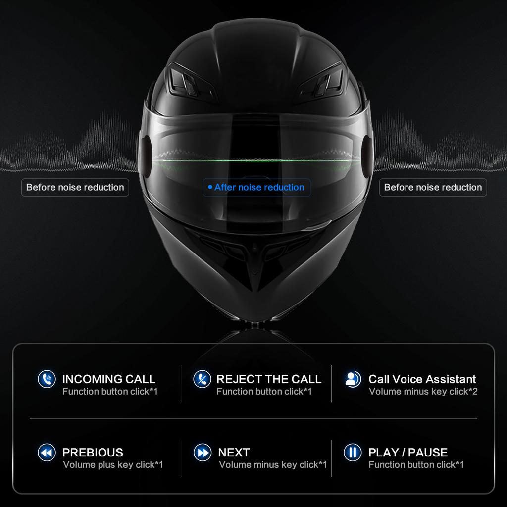 2 pcs Fodsports FX4 Pro Helmet Intercom Motorcycle Helmet Bluetooth Headset 4 Rider 1000m Interphone Intercomunicador,FM