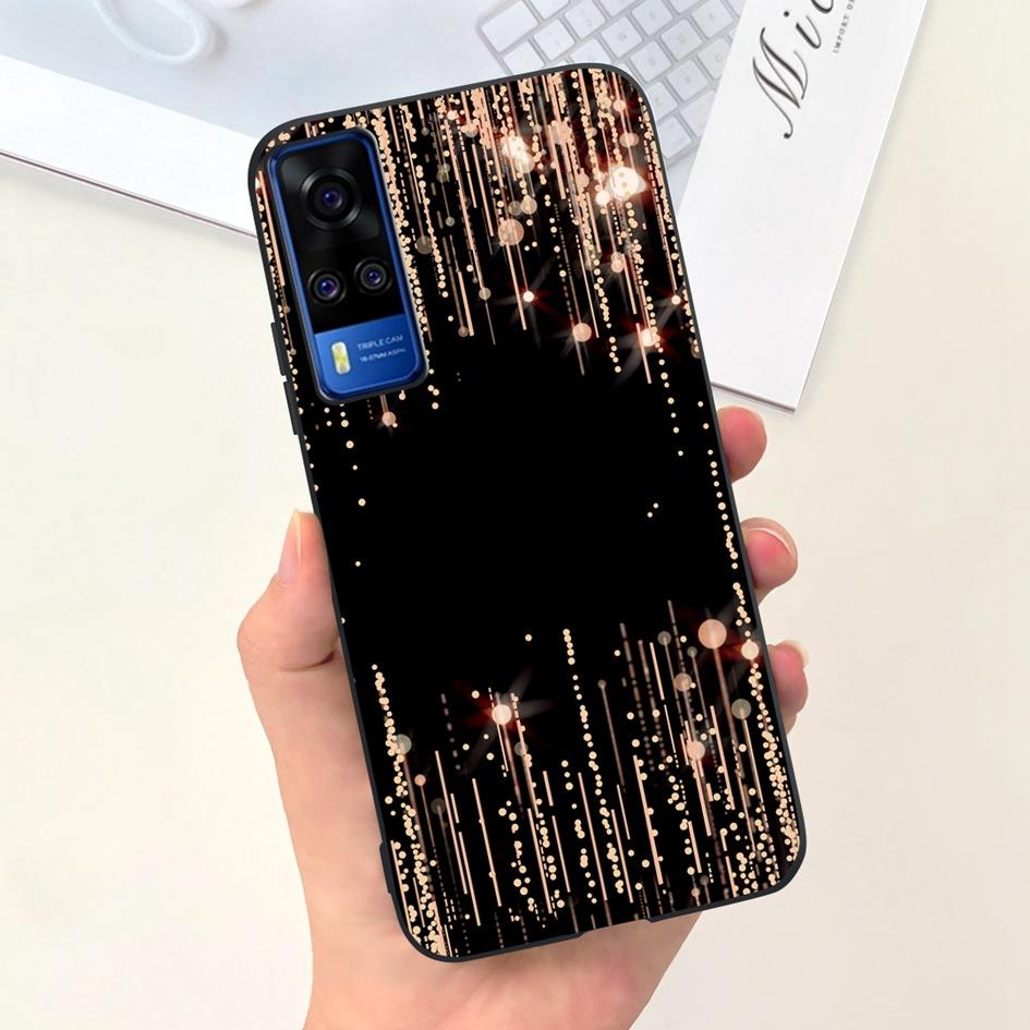 For Vivo Y31 2021 Case Cute Duck Cat Cartoon Coque Matte Soft Silicone Back Cover For Vivo Y51 Y51A Y53s Y 31 V2036 V2030 Fundas