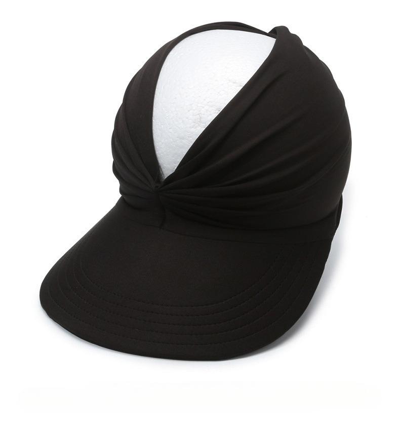 Fashion Summer Beach Hat Women's Sun Visor Sun Hat Anti-ultraviolet Elastic Hollow Top Hat New Casual Caps