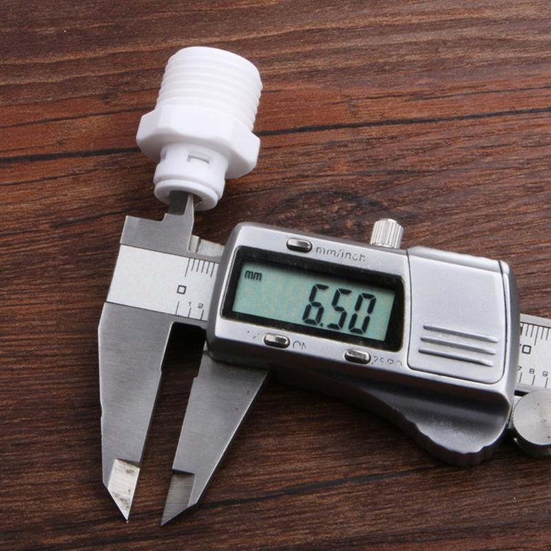 10 adet 1/2 "konu erkek 1/4" hızlı bağlantı parçaları RO su plastik boru kaplinleri konektörü su arıtıcısı aksesuarları