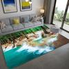 Tappeto 3D Paesaggio Naturale per Soggiorno Tappeto Paesaggio Foresta Verde Cascata Tappeto Antiscivolo per Camera da Letto in Bagno Grande