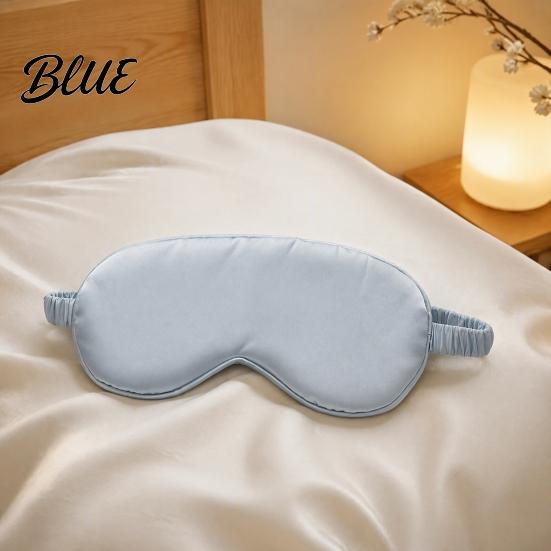 Relaxing Sleep Mask for Airplane Double Sided Silk Touch Mask Breathable Eye Travel Darkness Sleeping Home Nap Light Blocking Blindfold with