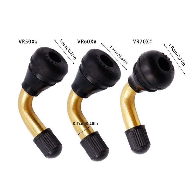 Copper Motorcycle Valves Stem With Bent Design For Vacuum Tires Anti Corrosion Leak Proof Seal Easy Installation TPMS Compatible